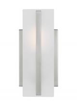 Visual Comfort & Co. Studio Collection 4154301-962 - Dex contemporary 1-light indoor dimmable bath vanity wall sconce in brushed nickel silver finish wit