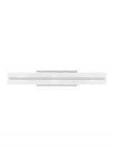 Visual Comfort & Co. Studio Collection 4654303EN3-05 - Dex contemporary 3-light LED indoor dimmable large bath vanity wall sconce in chrome finish with sat