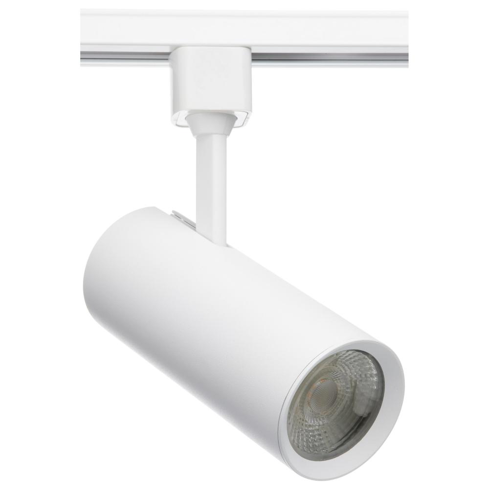 20 Watt; LED Commercial Track Head; White; Cylinder; 36 Degree Beam Angle