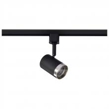 Nuvo TH648 - 12 Watt LED Small Cylindrical Track Head; 3000K; Matte Black and Brushed Nickel Finish