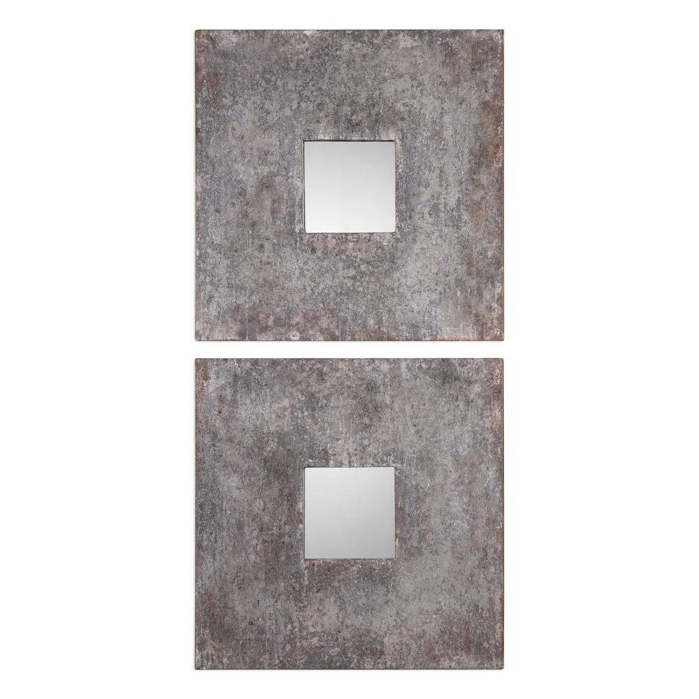 Uttermost Altha Burnished Square Mirrors S/2
