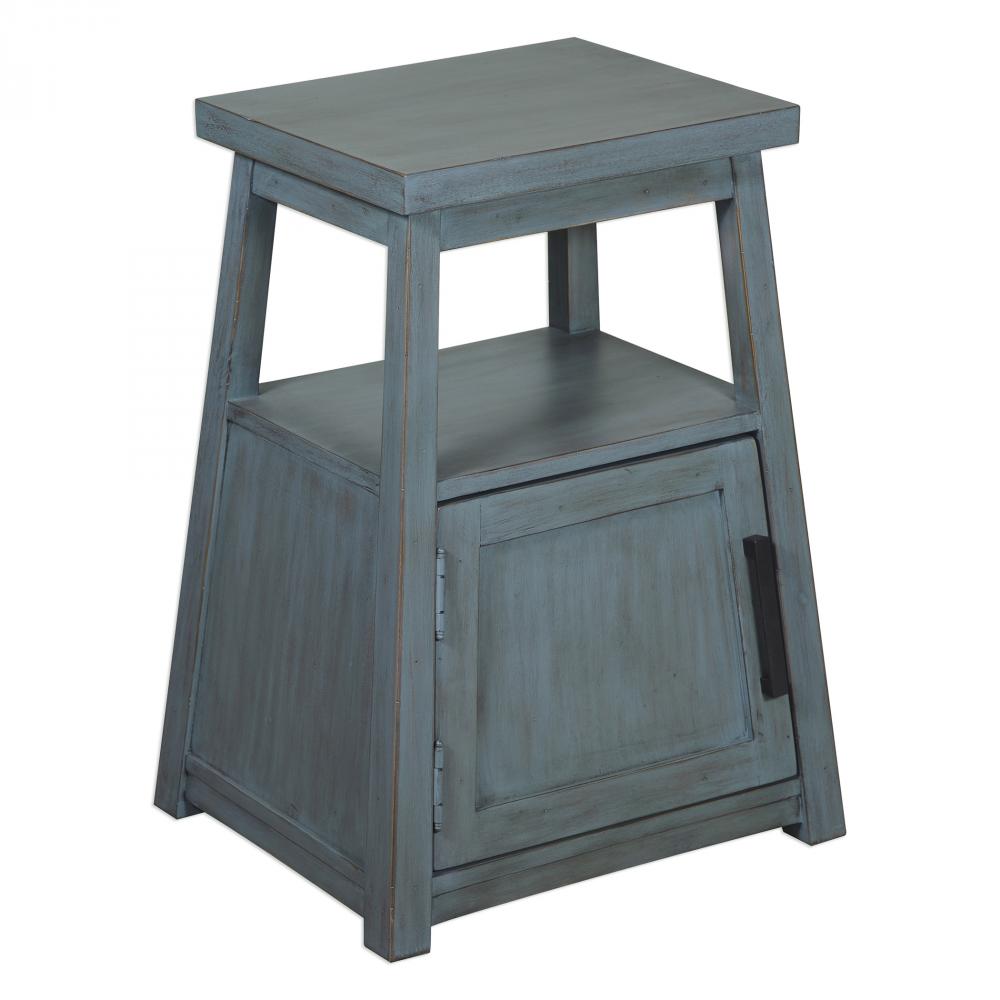 Uttermost Cora Blue Wash Accent Table