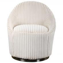 Uttermost 23578 - Uttermost Crue White Swivel Chair